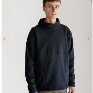 Adsum Flop Neck Fleece Navy, medium